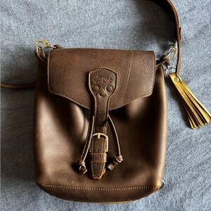 Saddleback Leather 11” Convertible Backpack cross body satchel purse